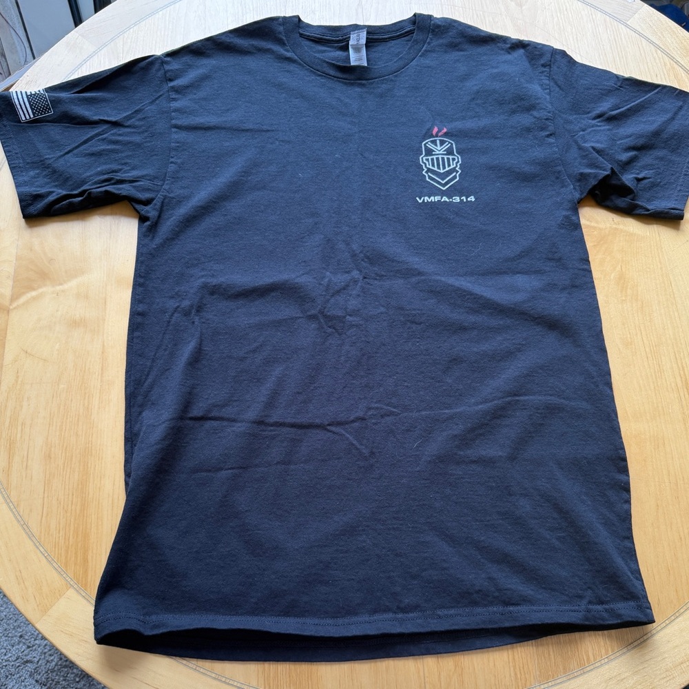 Gildan Black Tee with Embroidered Patch